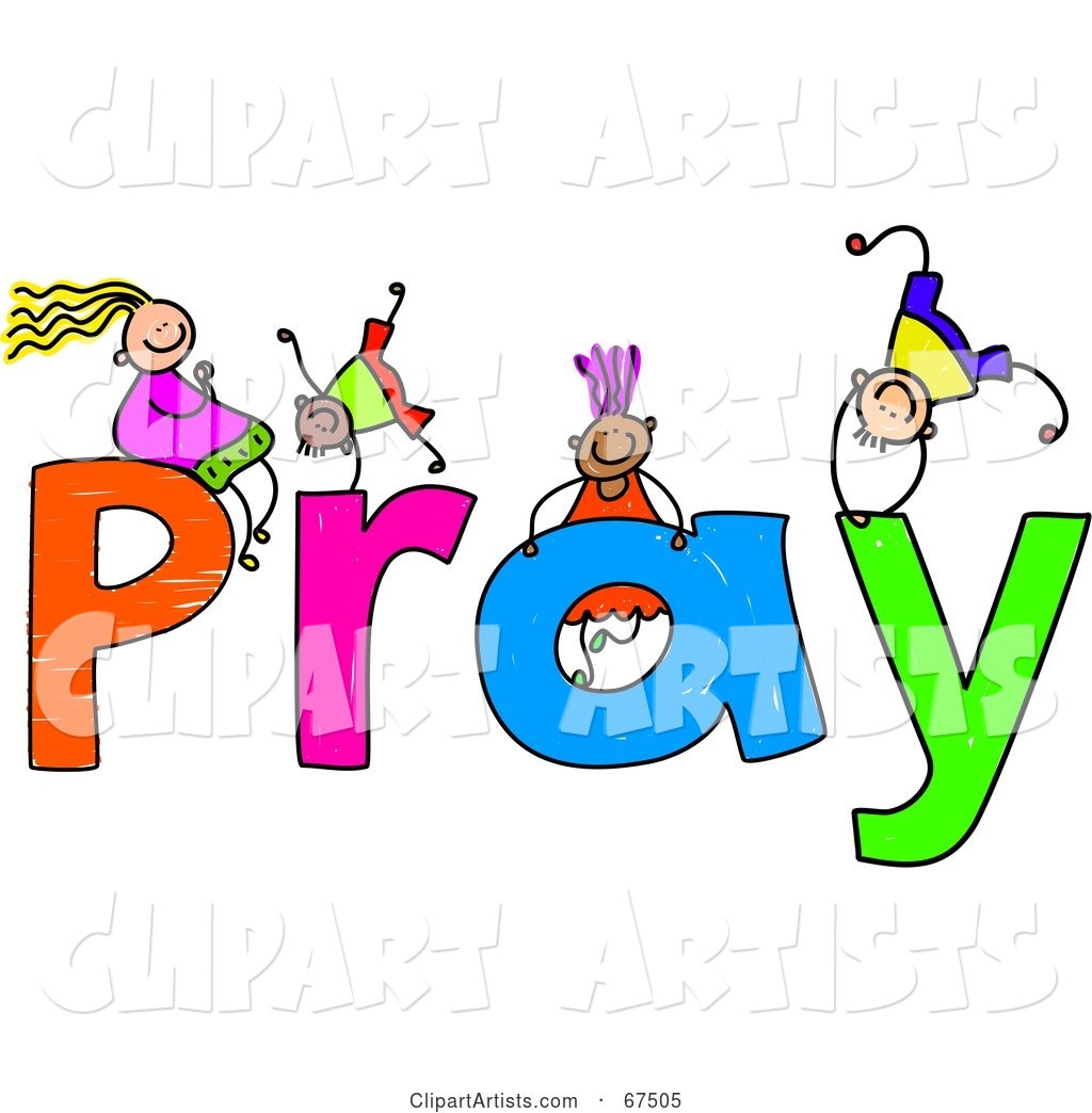 Children with PRAY Text