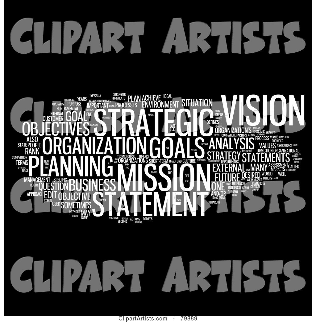 Collage of Words; Strategic Planning - Version 1