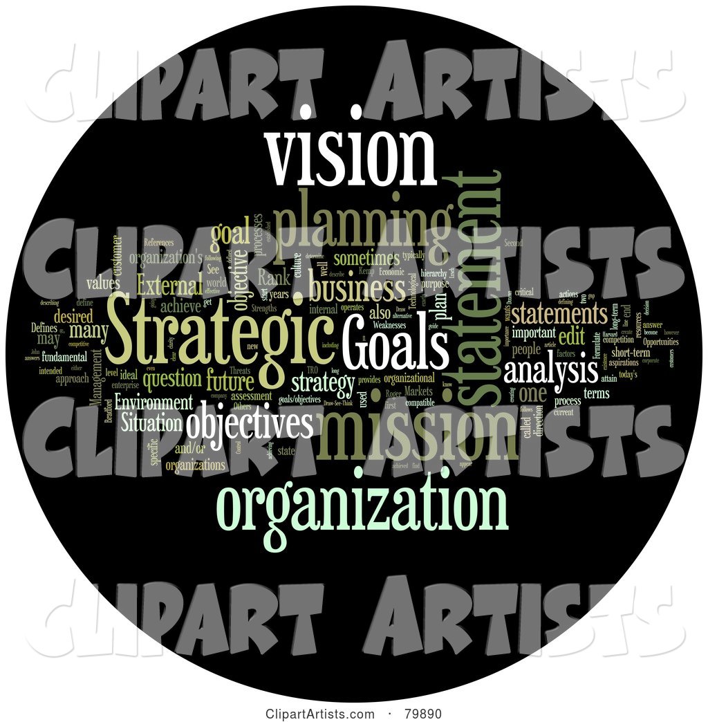 Collage of Words; Strategic Planning - Version 2