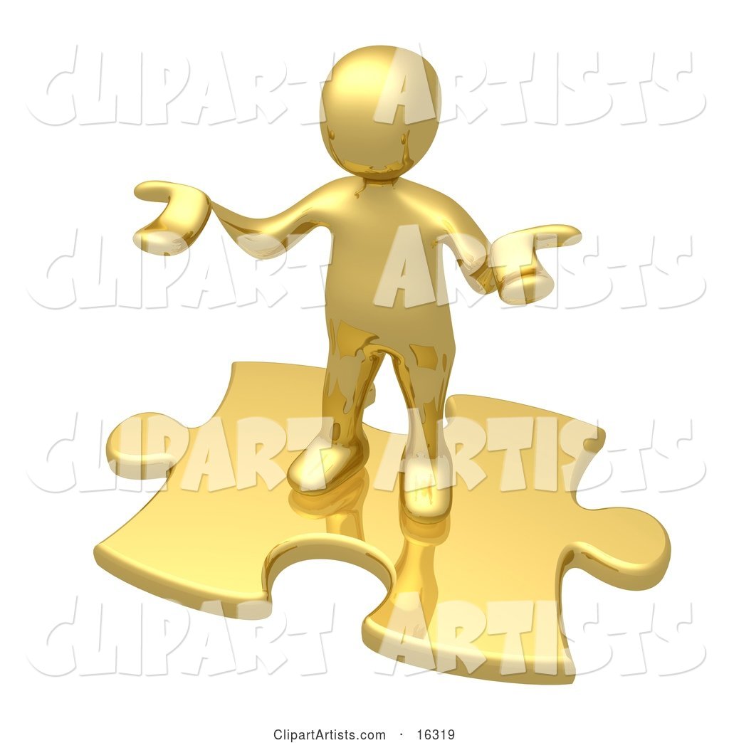 Confused Gold Person Holding Their Hands out Because They Aren't Sure What to Do About Seo and Link Exchanges to Market Their Site