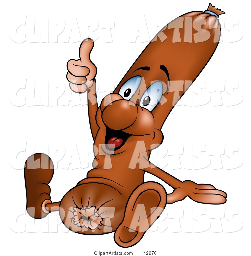 Happy Frankfurter Giving the Thumbs up