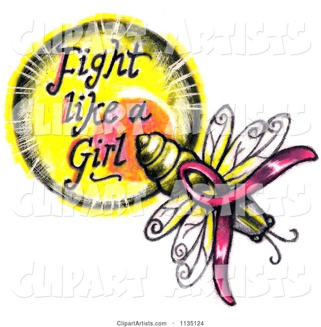 Lightning Bug and Fight like a Girl Breast Cancer Circle.