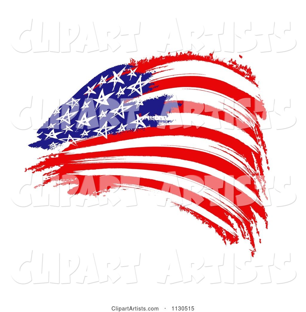 Painted American Flag