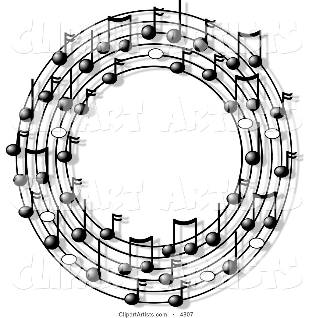 Ring or Circle of Musical Notes
