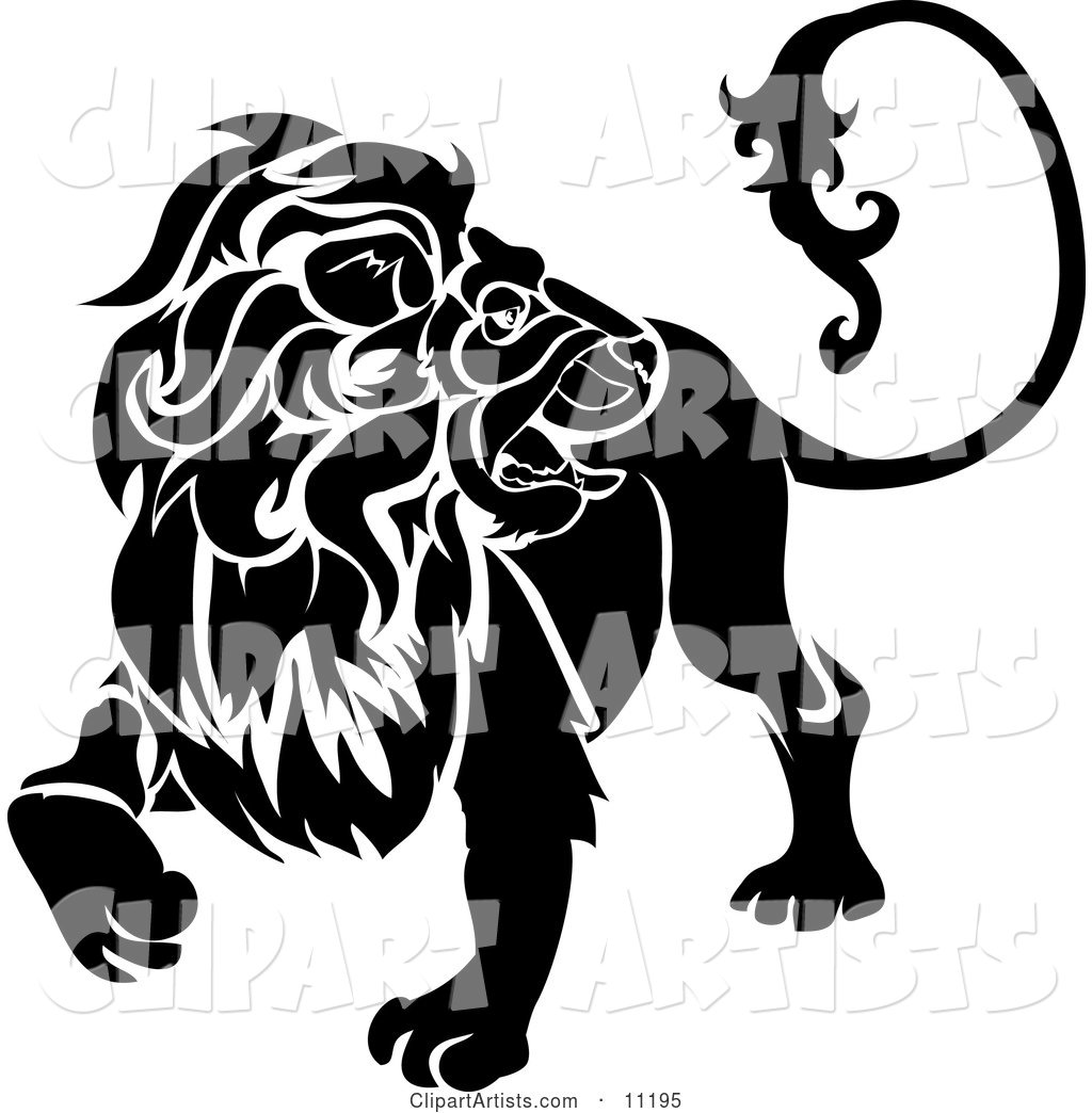 A Lion Looking Back, Leo, Astrological Sign of the Zodiac