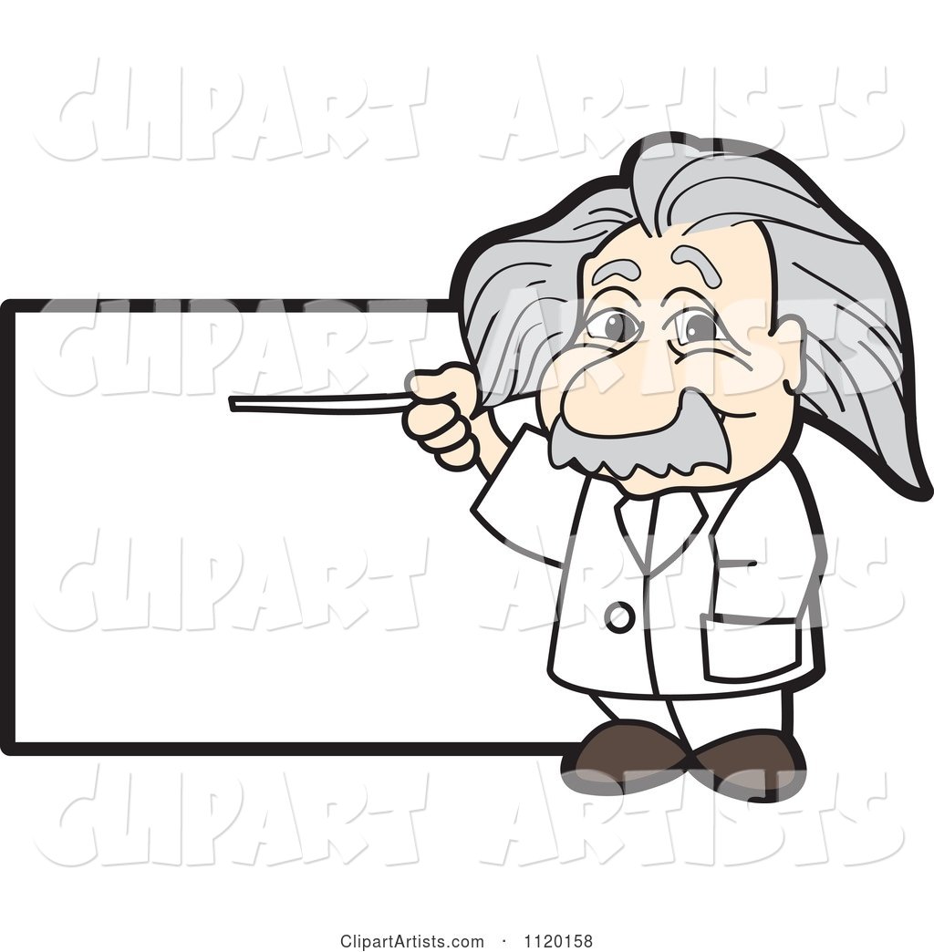 Albert Einstein Scientist Sign or Logo 1
