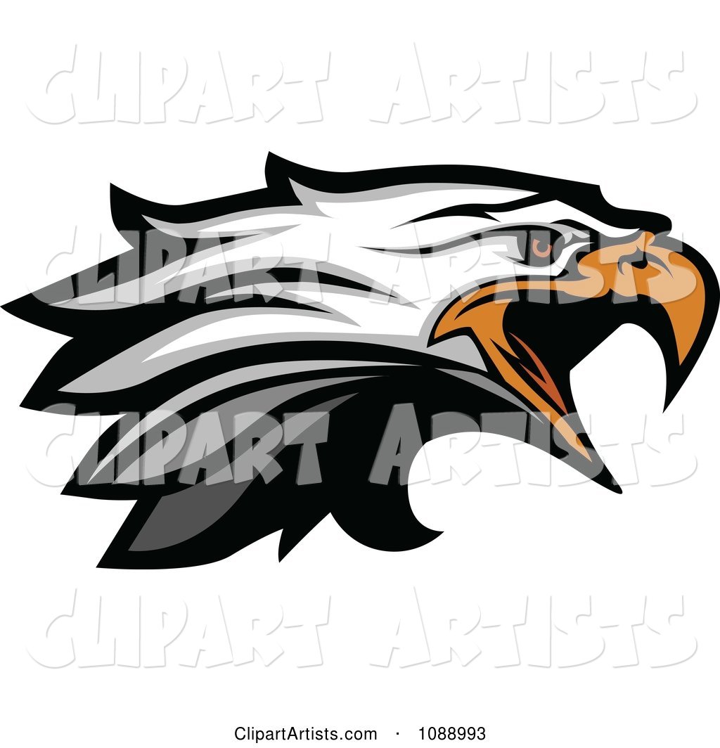 Attacking Bald Eagle Mascot Head