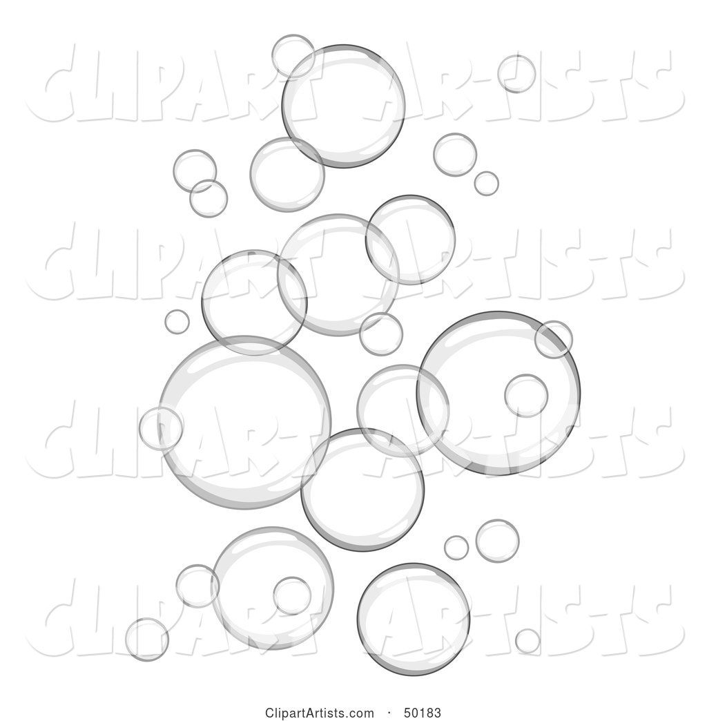 Background of Floating Gray Bubbles Clipart by C Charley-Franzwa ...