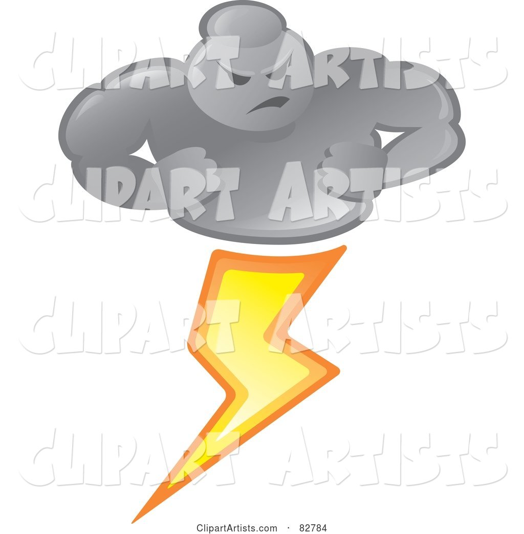 Bad Weather Man Cloud Striking Lightning