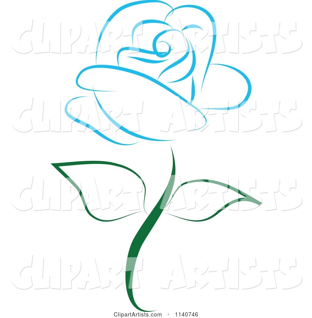 Beautiful Single Blue Rose 2