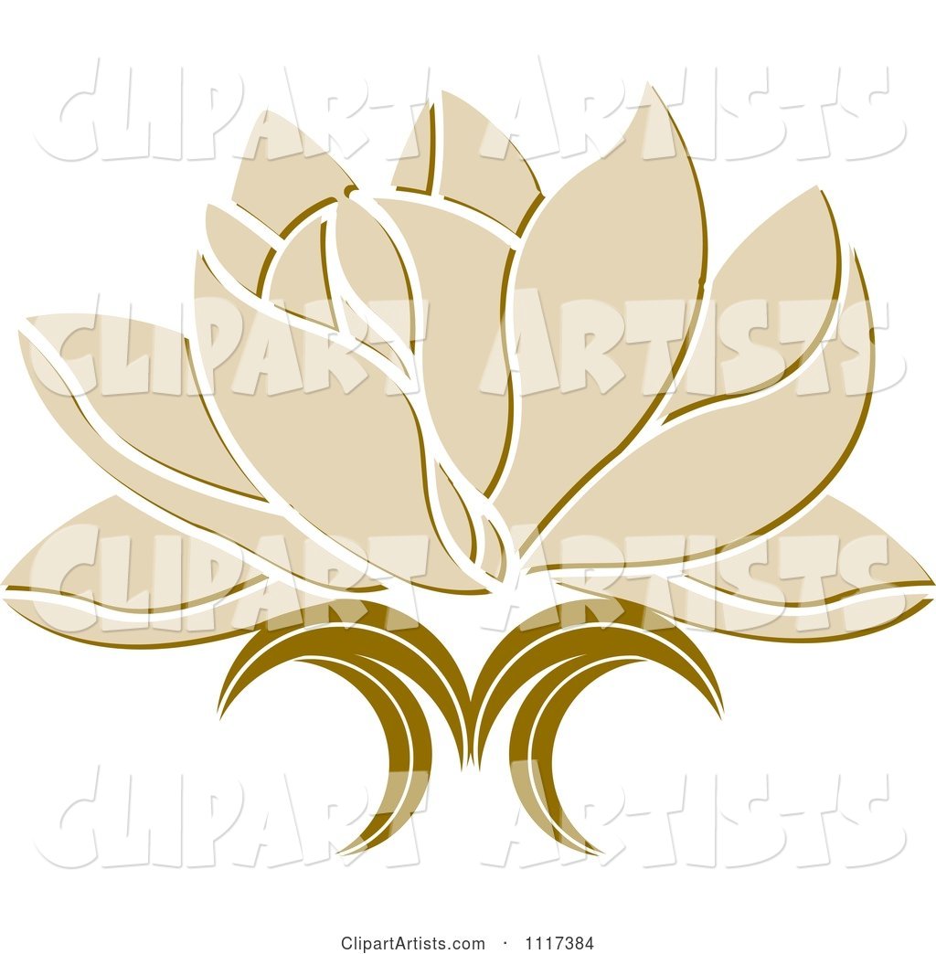 Beige Lotus Flower