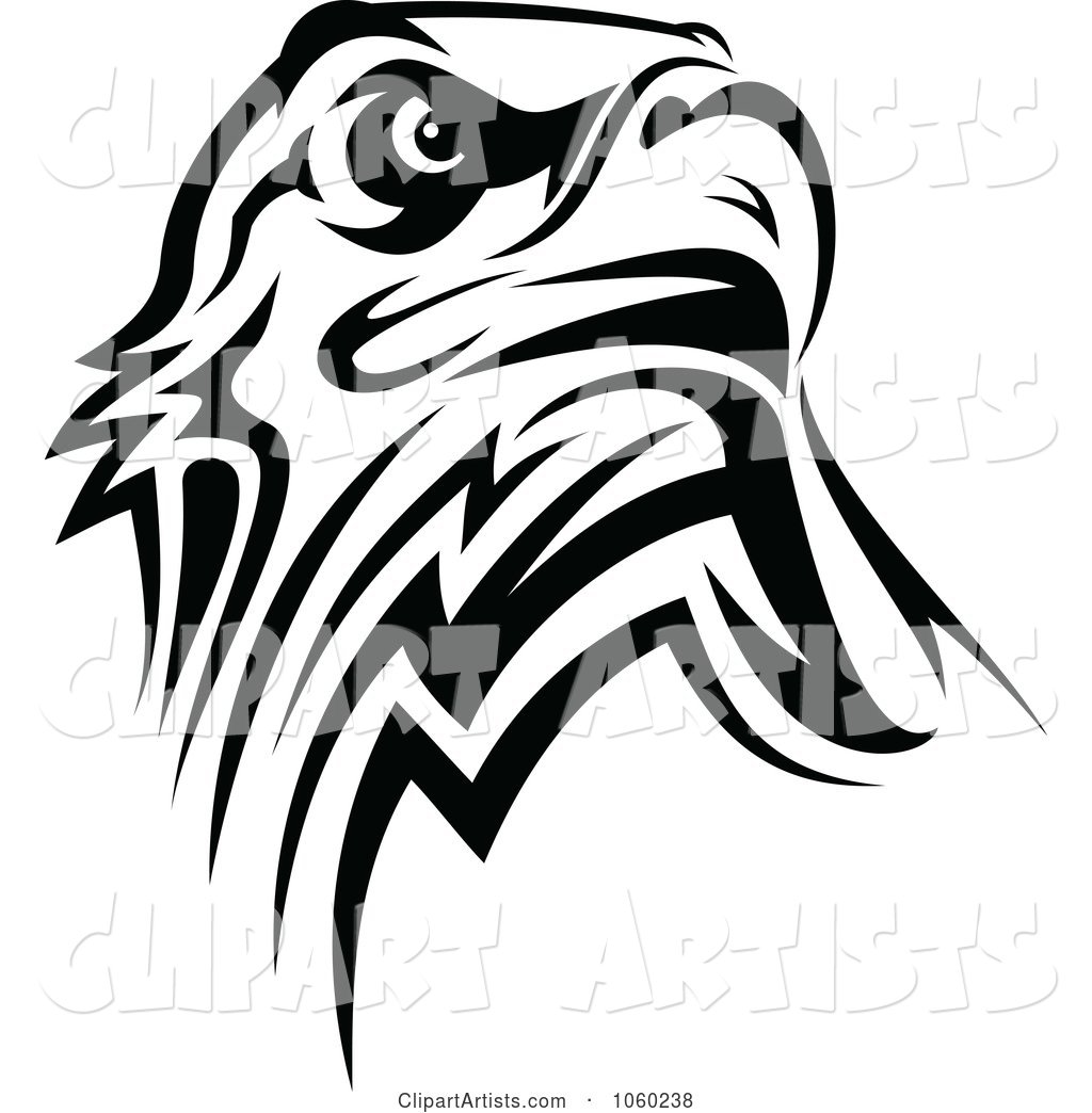 Black and White Eagle Logo