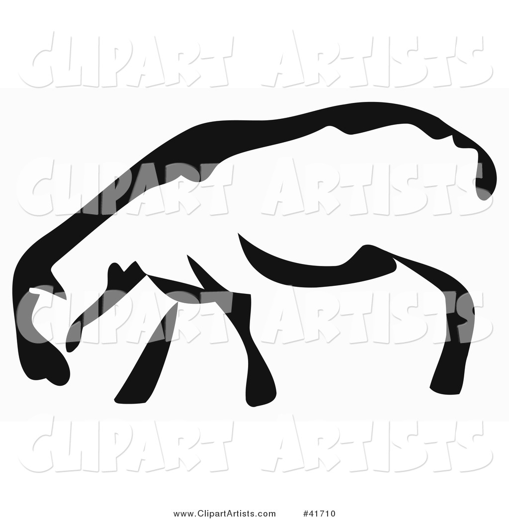 Black and White Paintbrush Stroke Styled Sheep