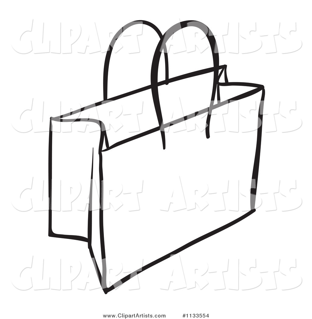 Black and White Shopping or Gift Bag