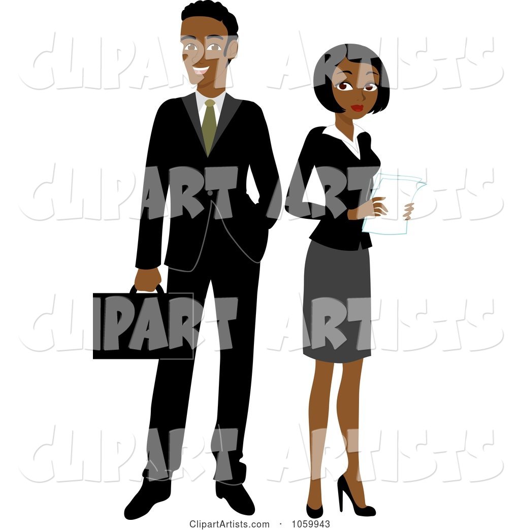 Black Business Man and Woman