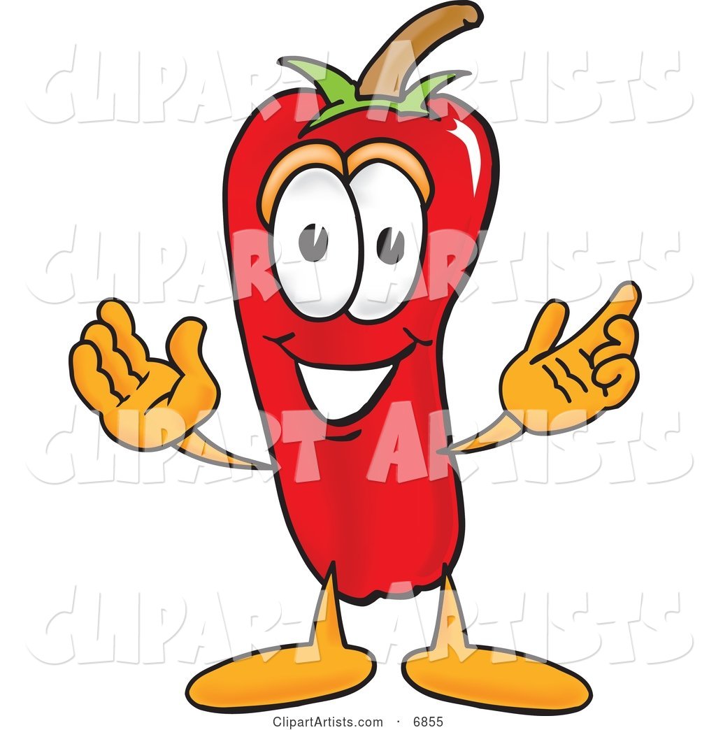 Chili Pepper Mascot Cartoon Character