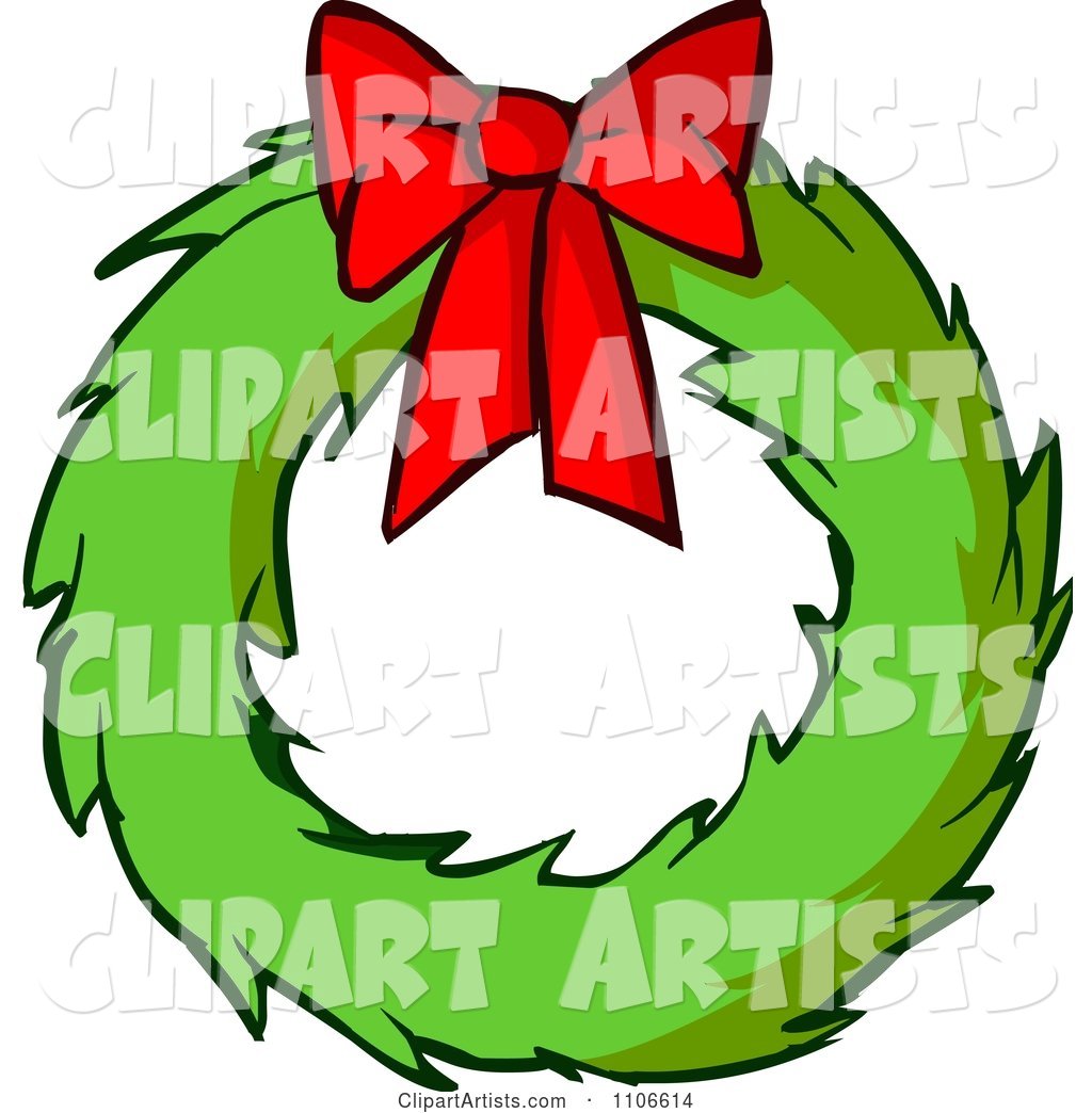 Christmas Wreath and Bow