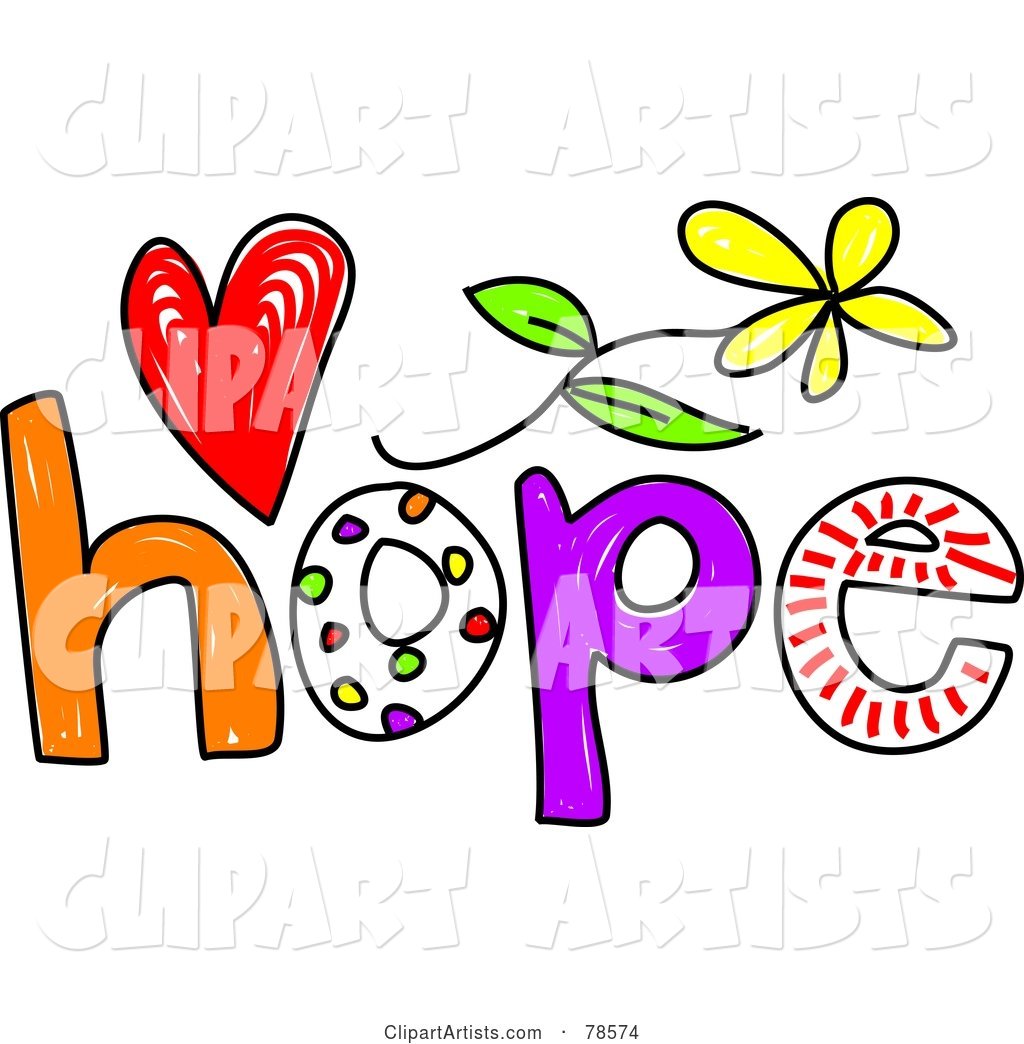 Colorful Hope Word