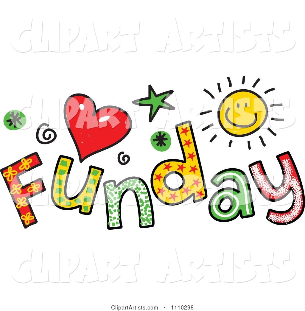 Colorful Sketched Funday Text