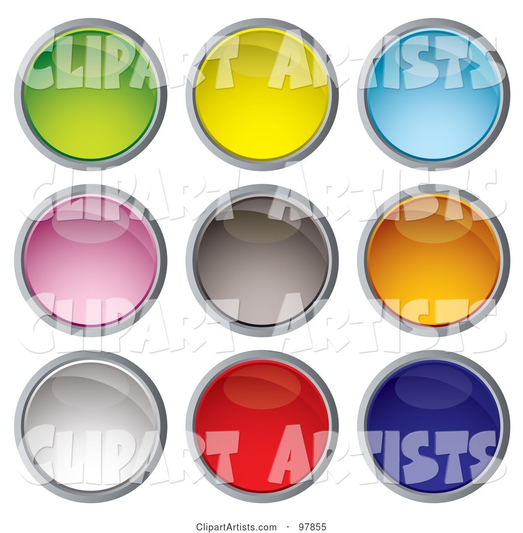 Digital Collage of Colorful Round and Shiny App Icons - 1