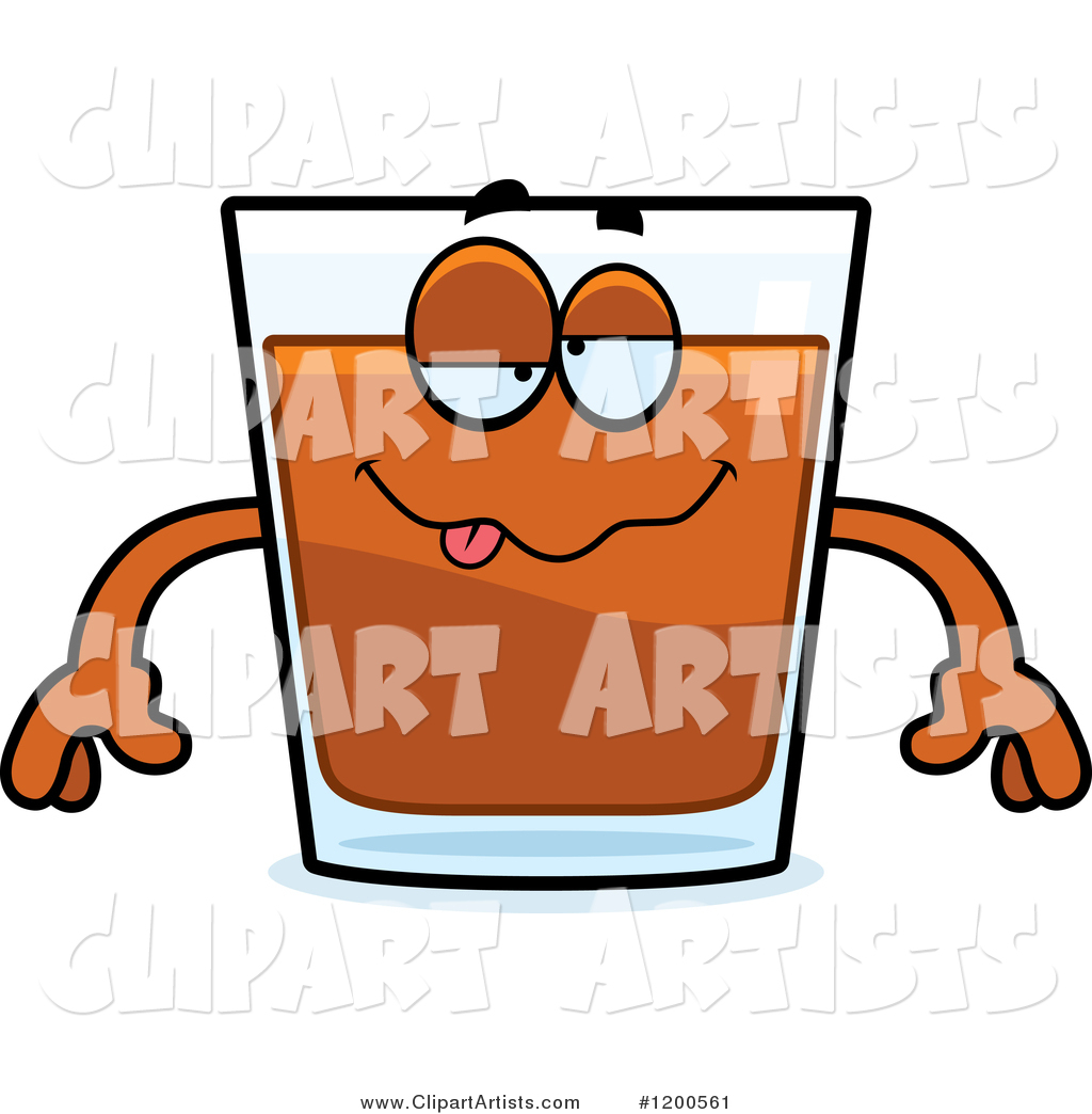Drunk Shot Glass Mascot