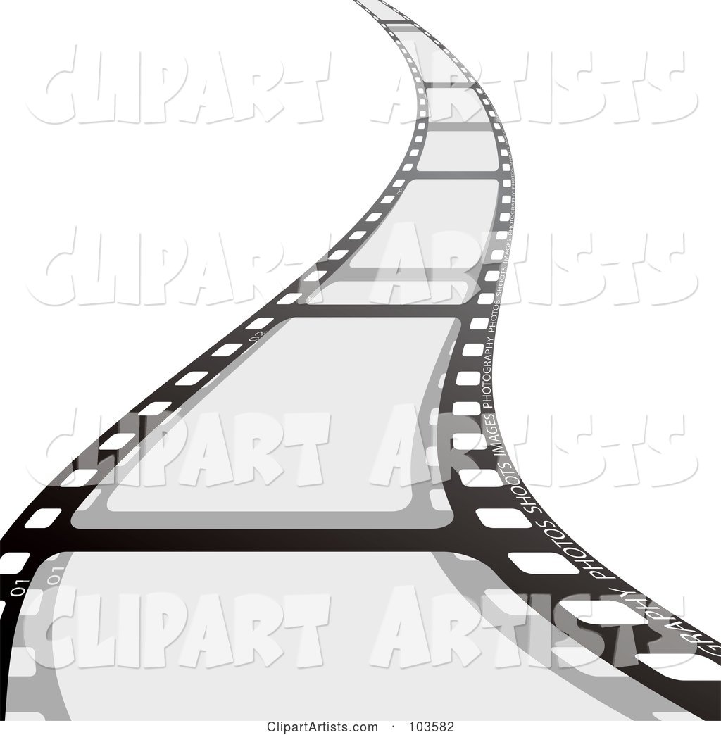Film Strip Curving Forward