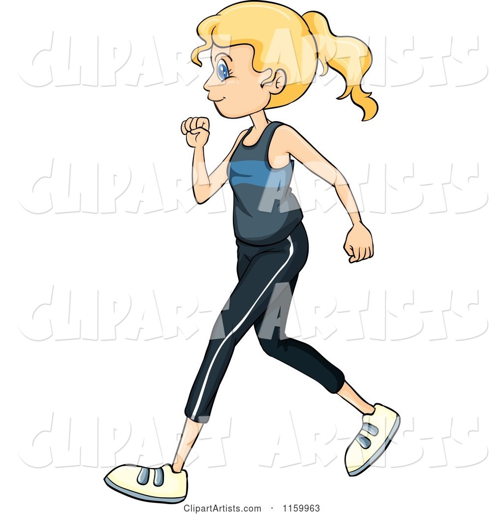 Fit Woman Jogging