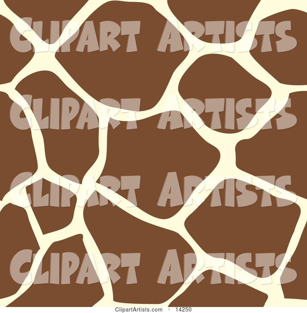 Giraffe Animal Print Background with Brown and Tan Patterns