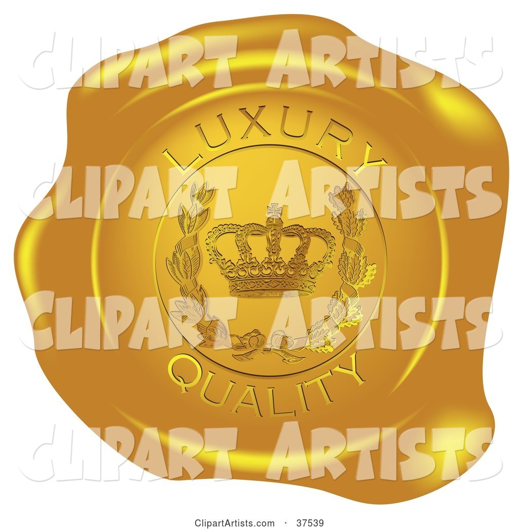 Golden Shiny Luxury Quality Wax Seal