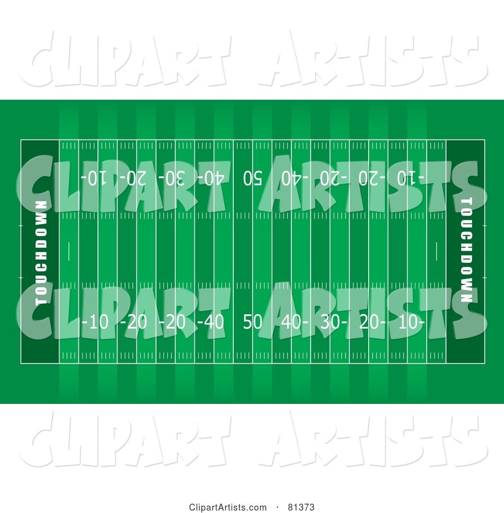 Green American Football Field Aerial