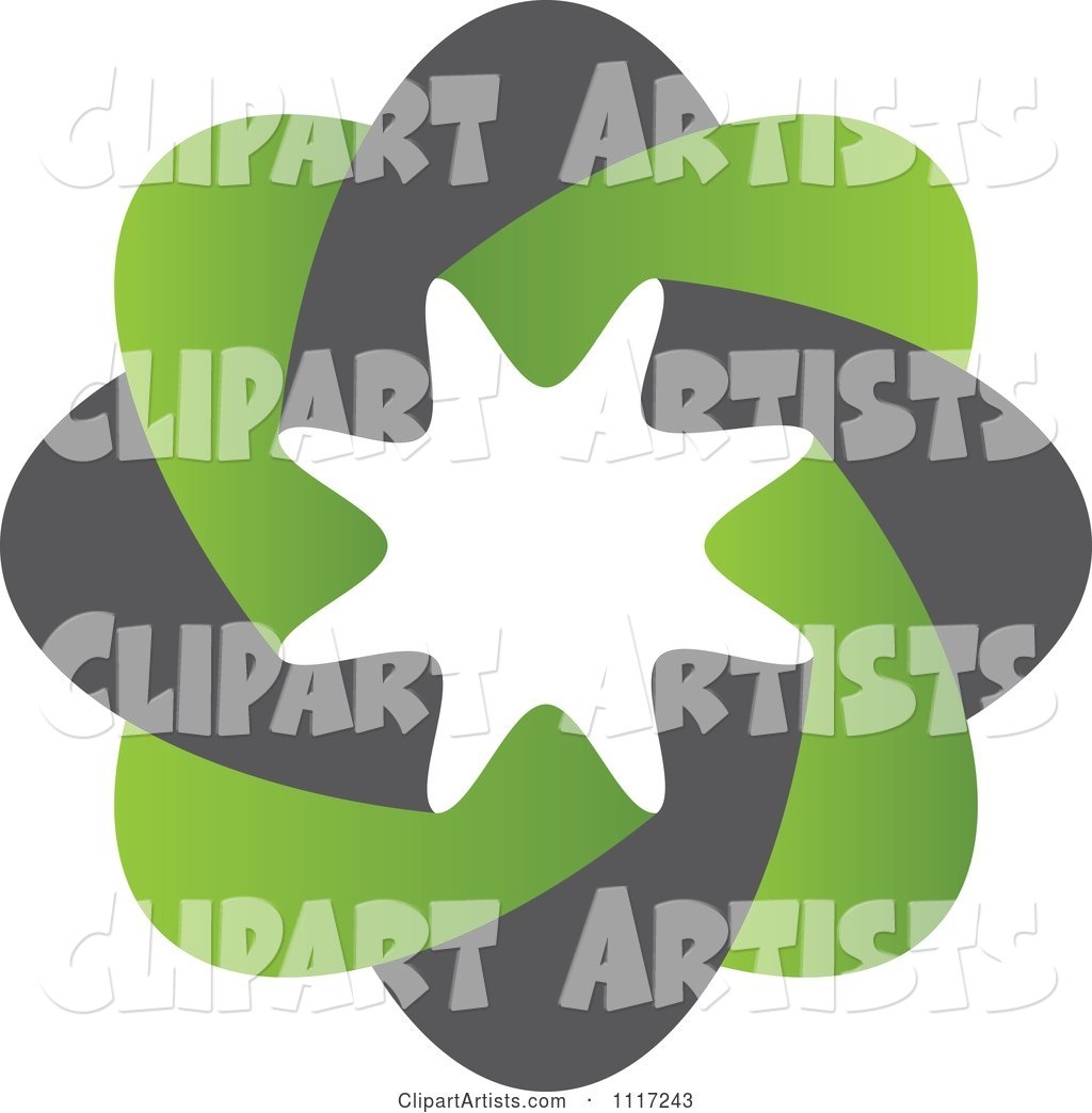 Green and Black Green Sustainable Energy Icon 1