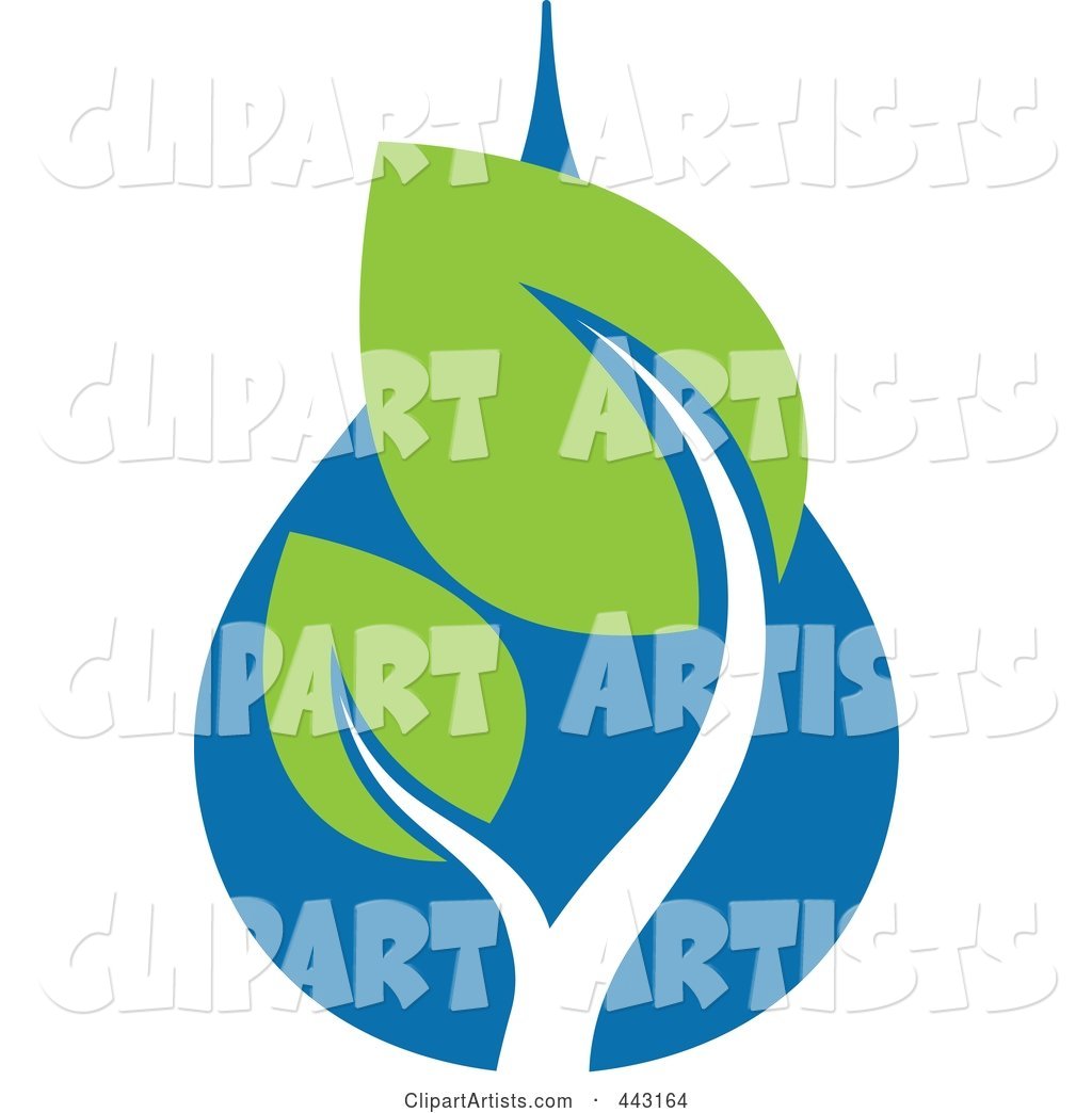 Green and Blue Ecology Logo Icon - 21