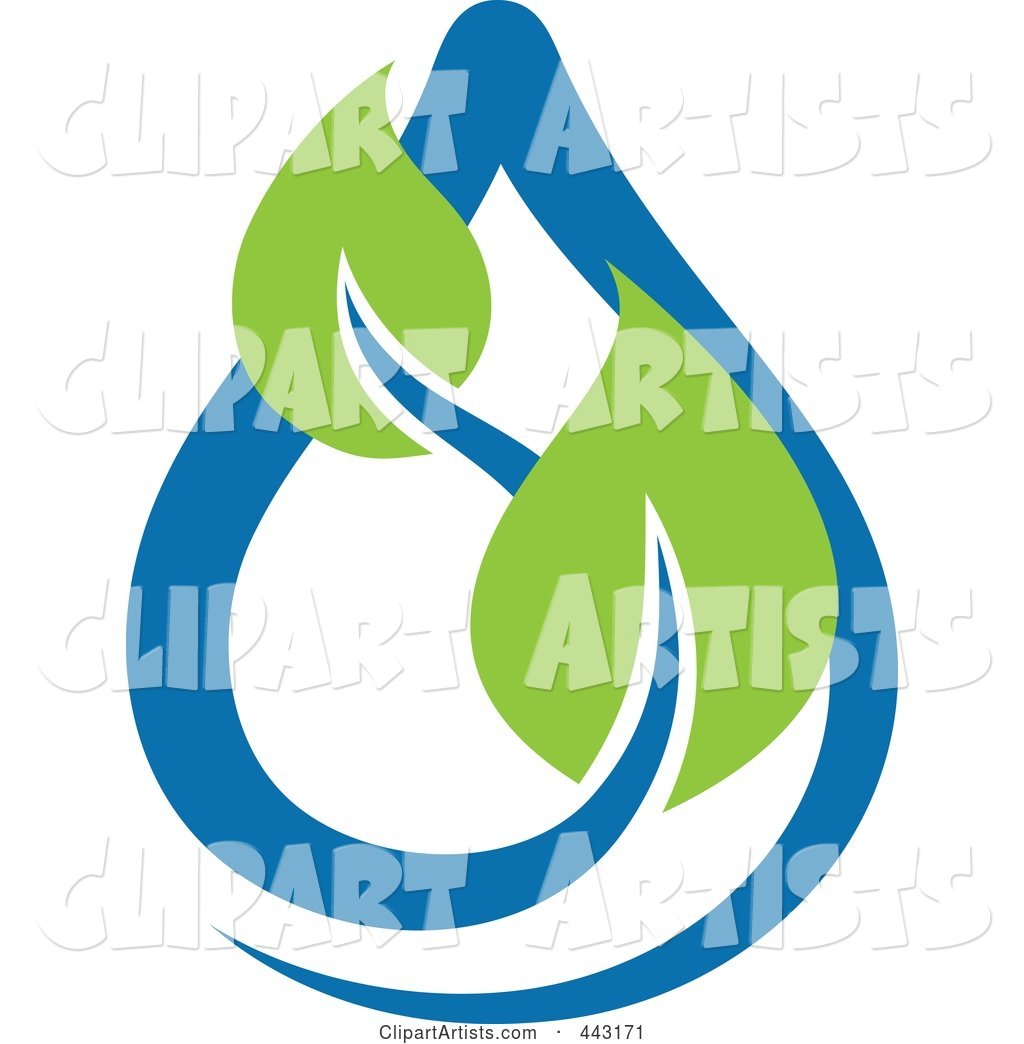 Green and Blue Ecology Logo Icon - 5