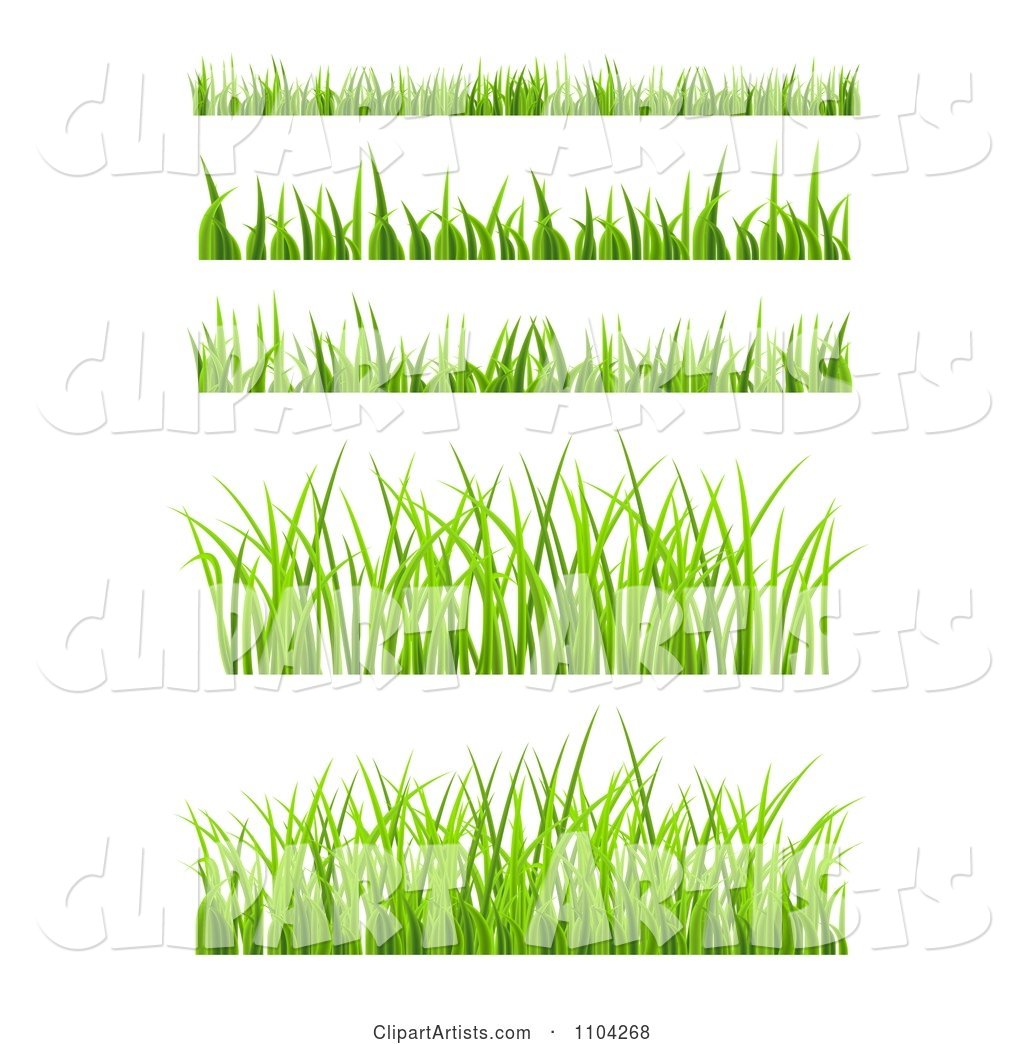 Green Just Grass Border Design Elements