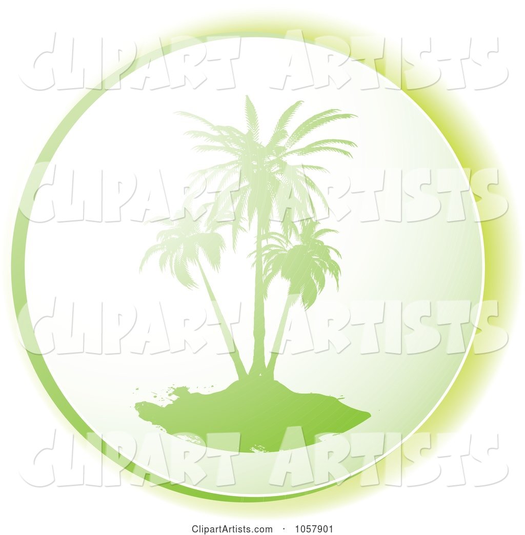 Green Palm Tree Icon