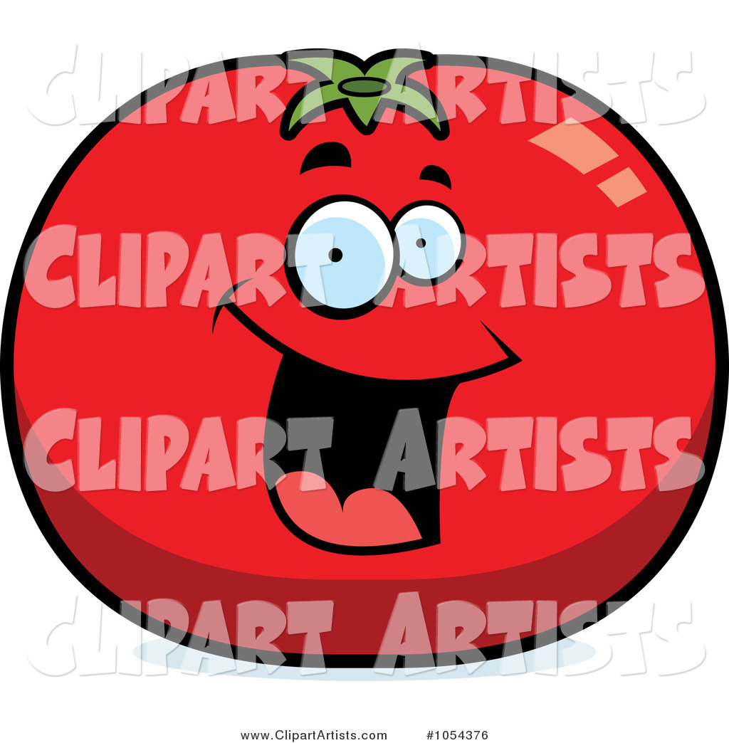 Happy Tomato Character