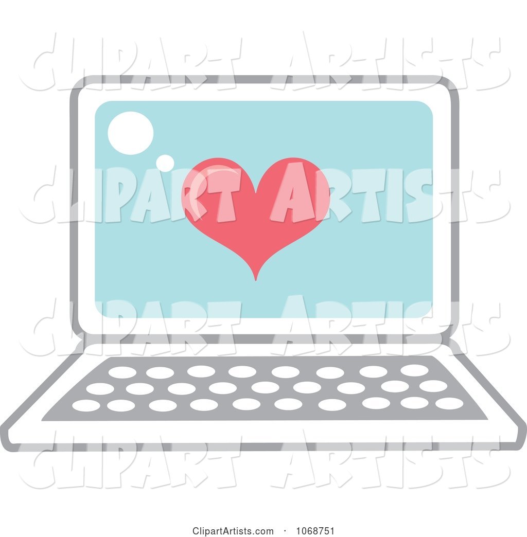 Heart and Laptop Icon