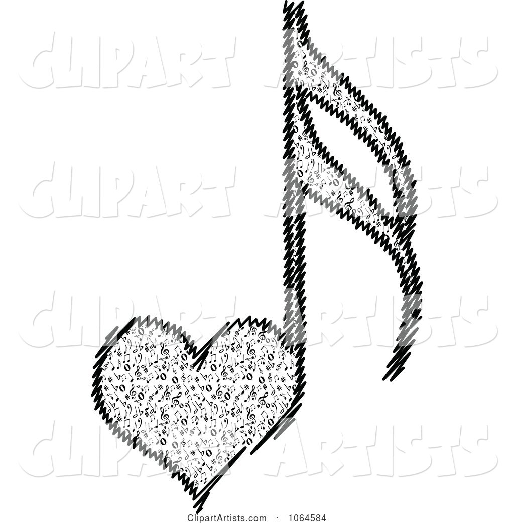 Heart Music Note