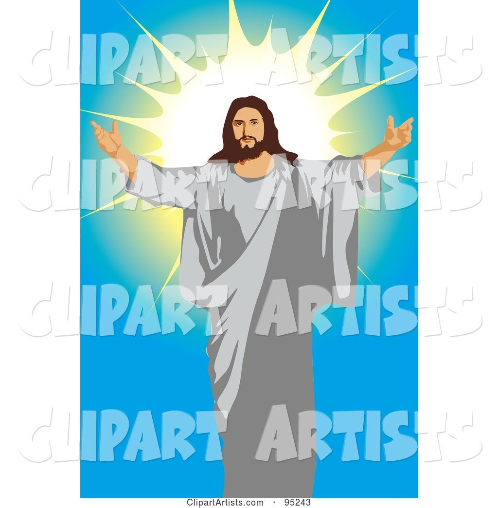 Jesus Holding His Arms Open - 1