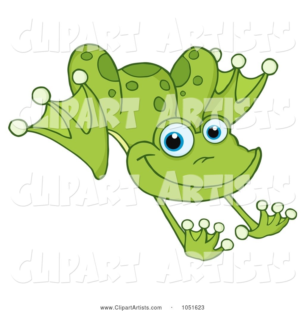 Leaping Green Frog