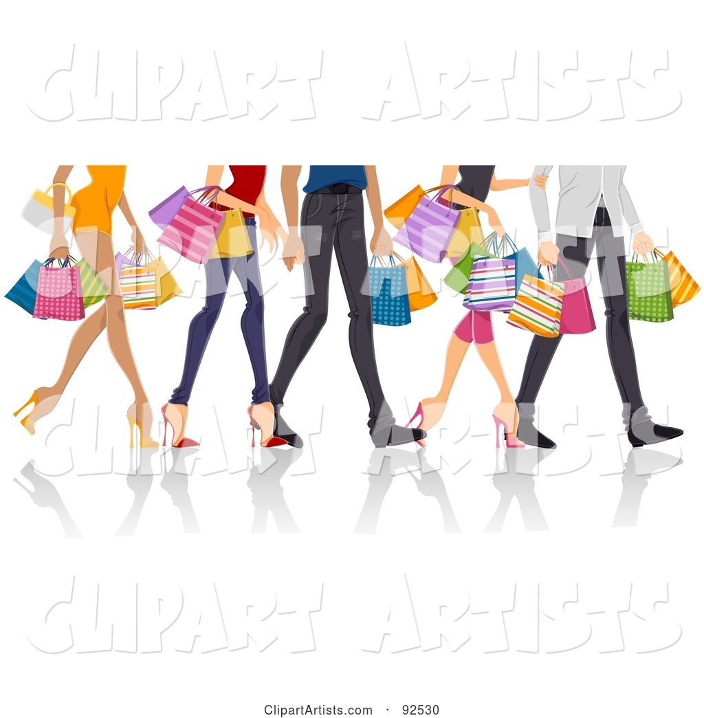 Legs of Shopping Adults