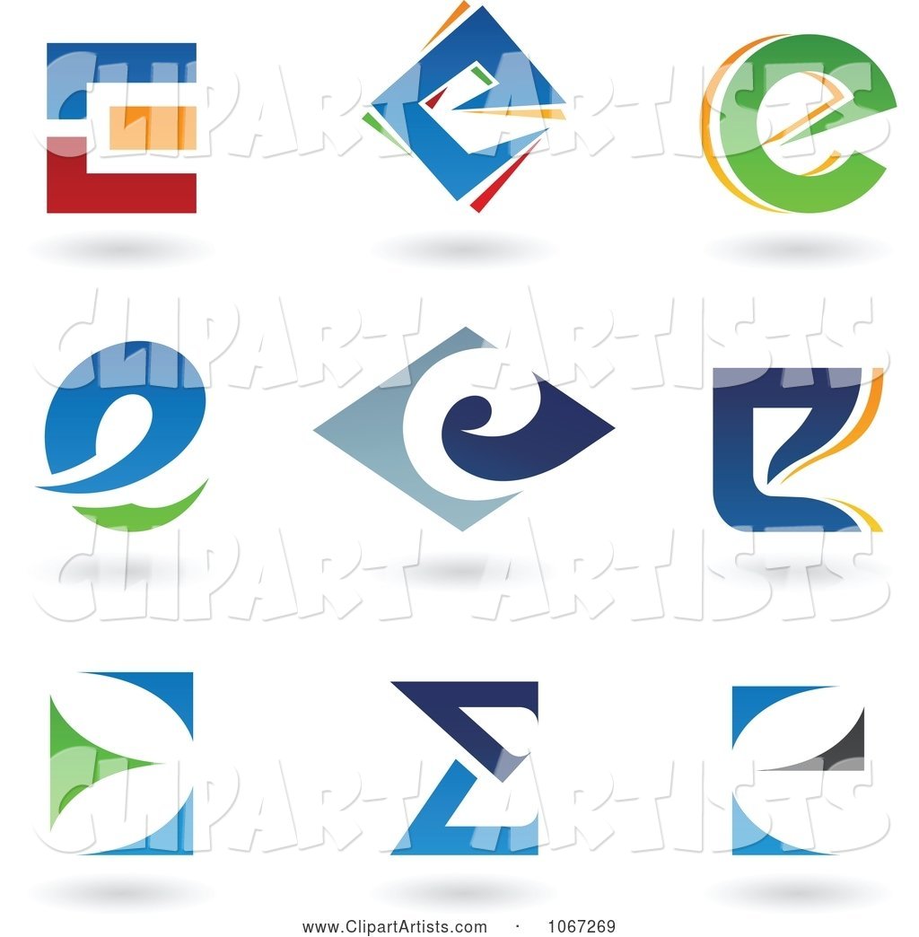 Letter E Icon Logos
