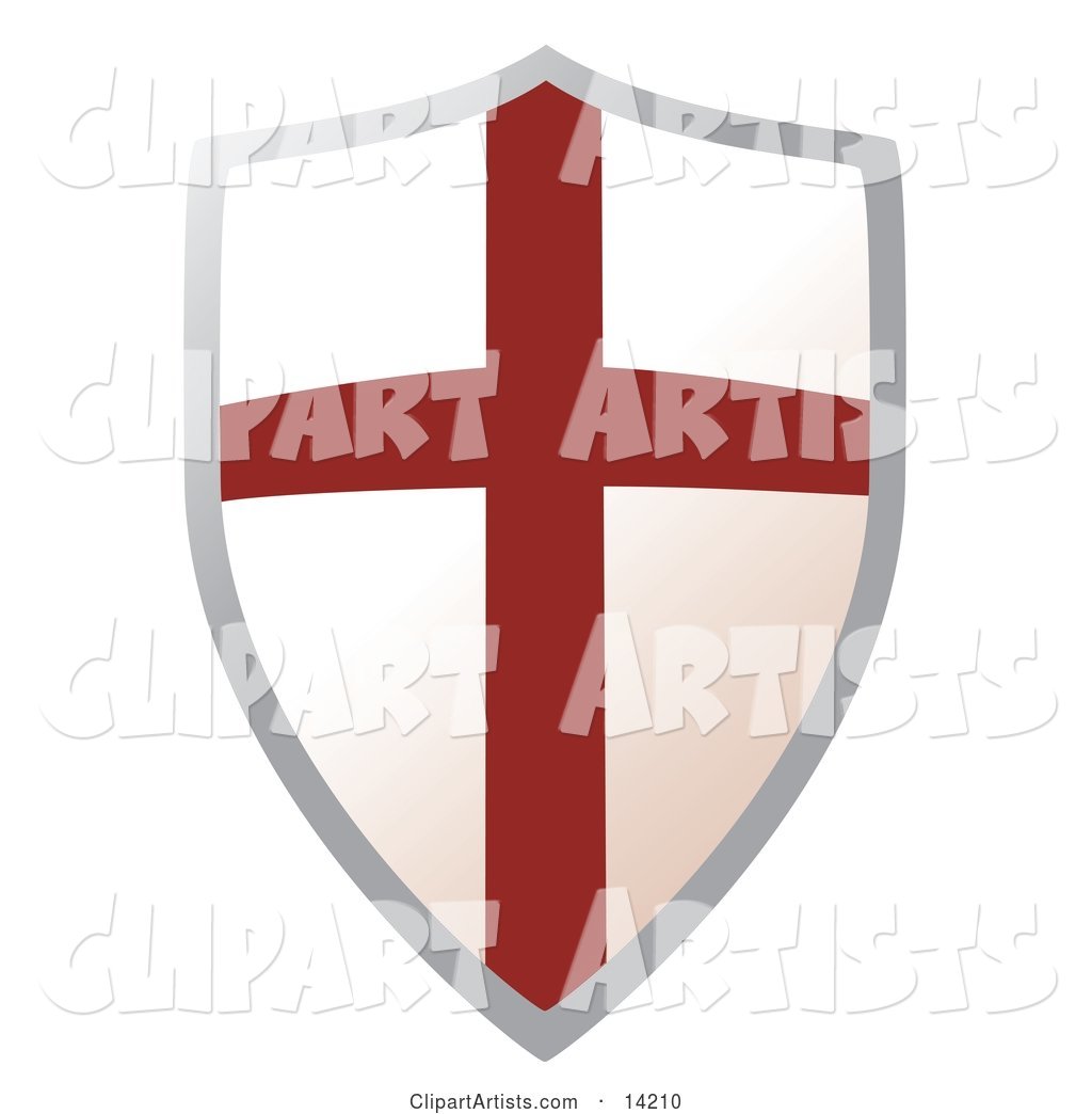 Metal Shield with a Cross