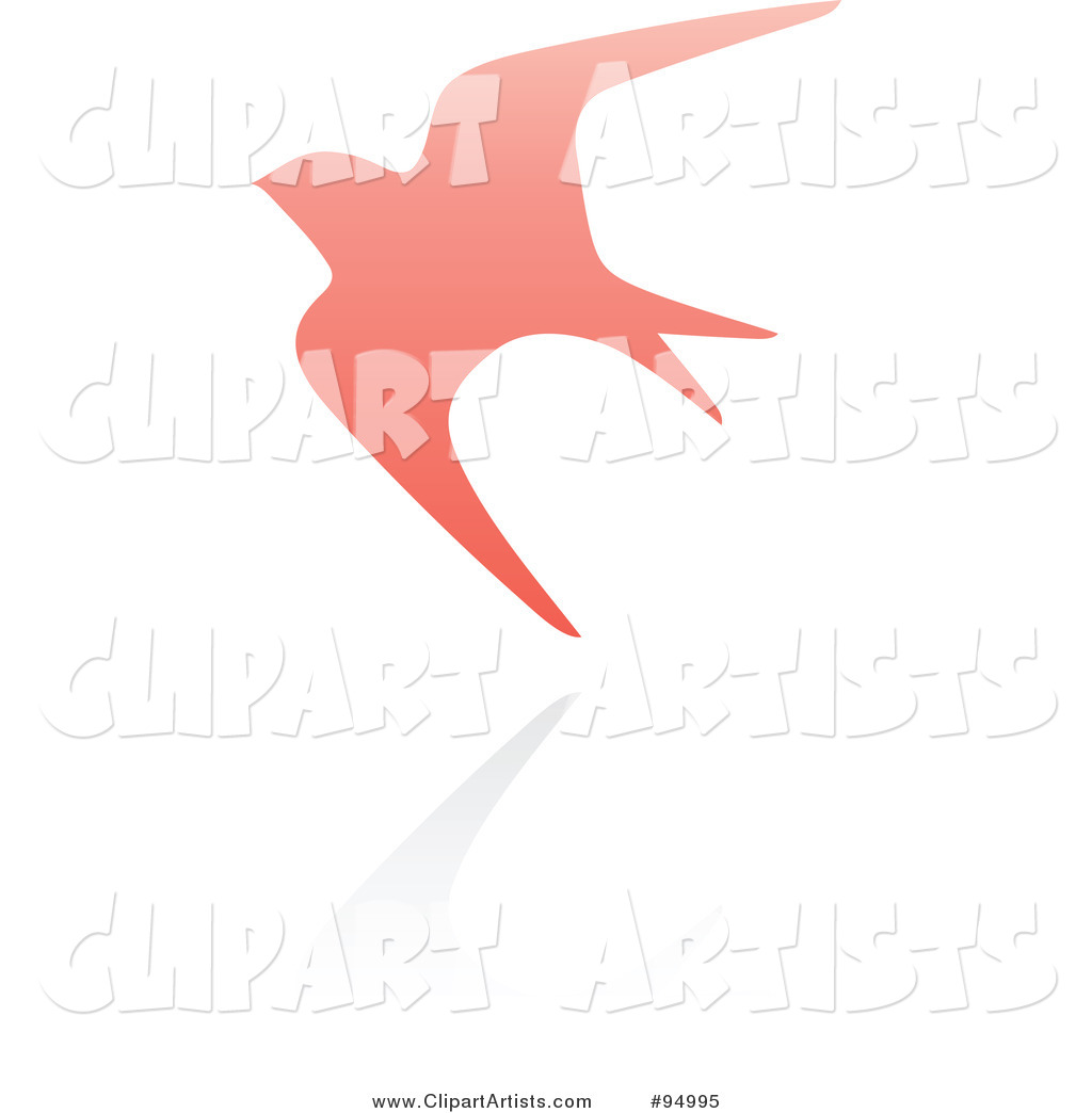 Pink Swallow Logo Design or App Icon - 2