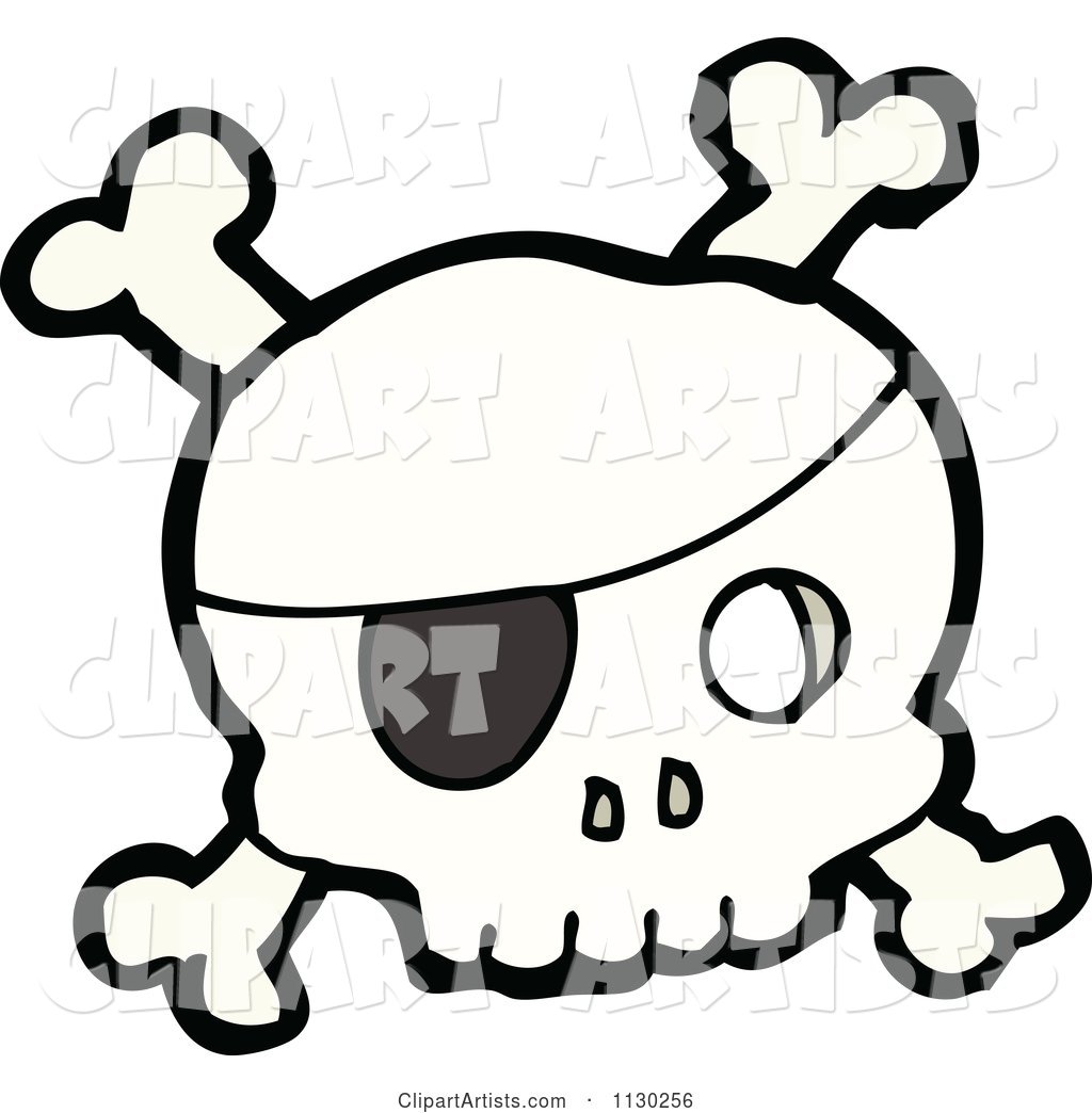 Pirate Skull with Crossbones 2
