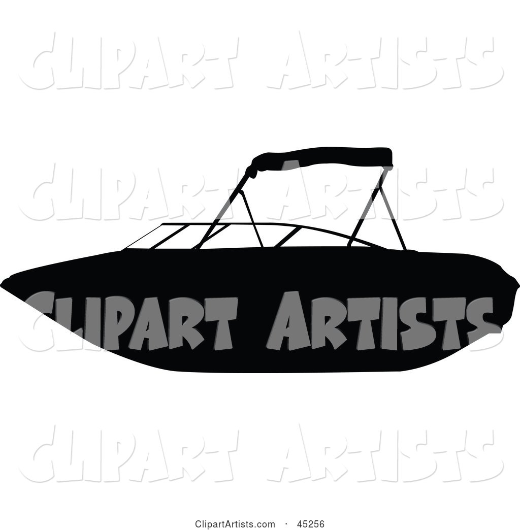 Profiled Black Personal Boat Silhouette