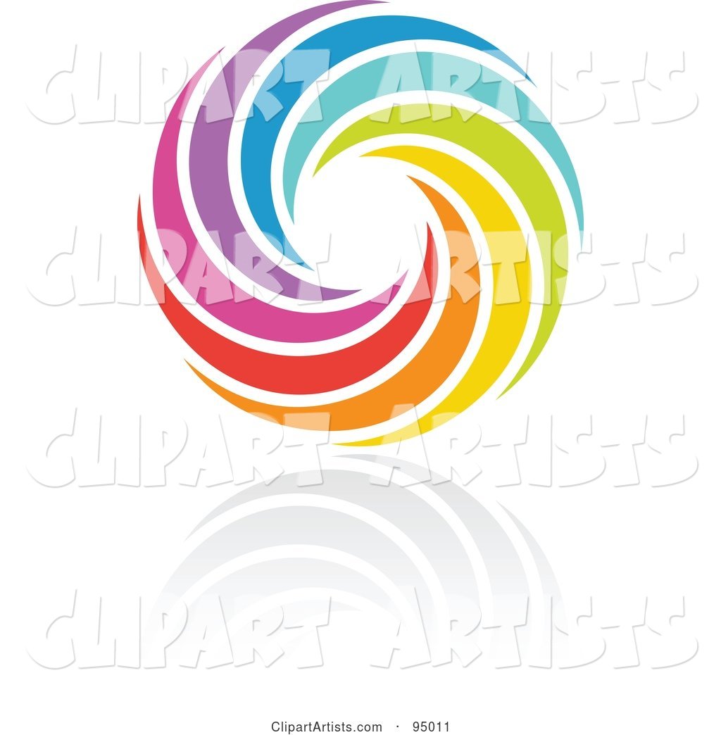Rainbow Circle Logo Design or App Icon - 13