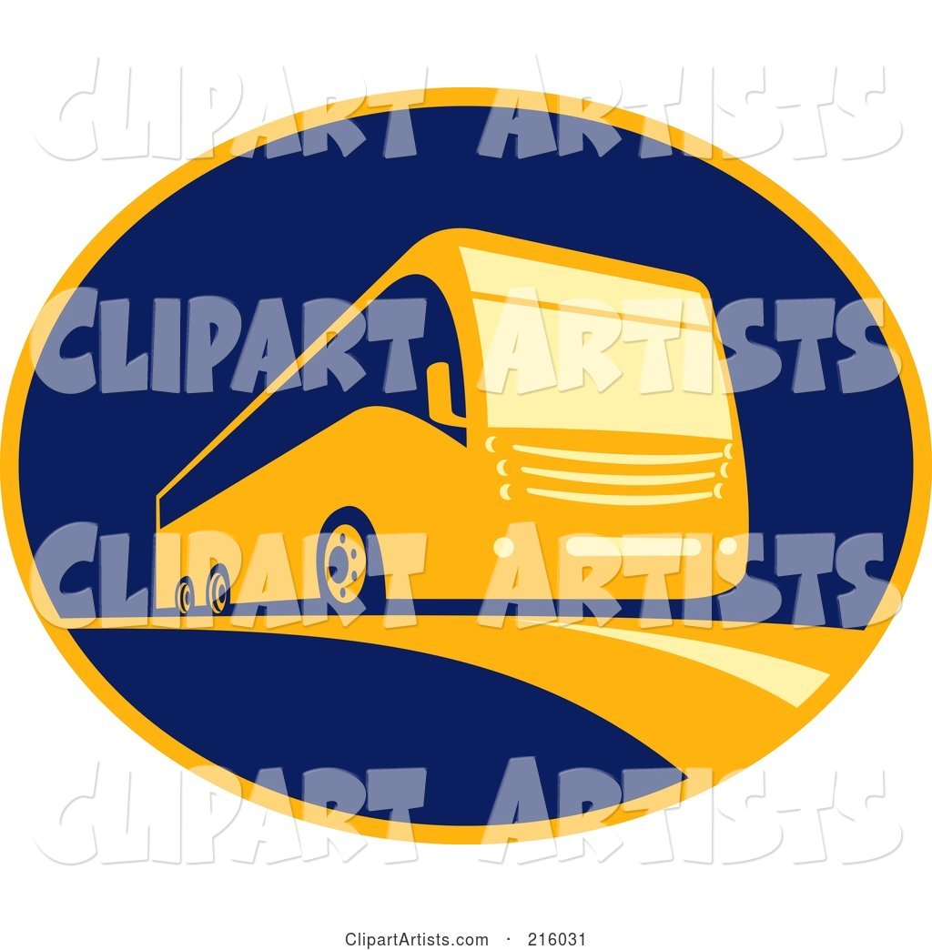 Retro Coach Camper Logo Clipart by patrimonio
