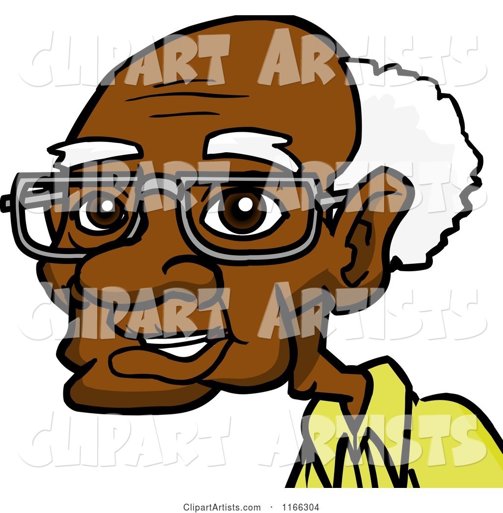 Senior Black Man Avatar