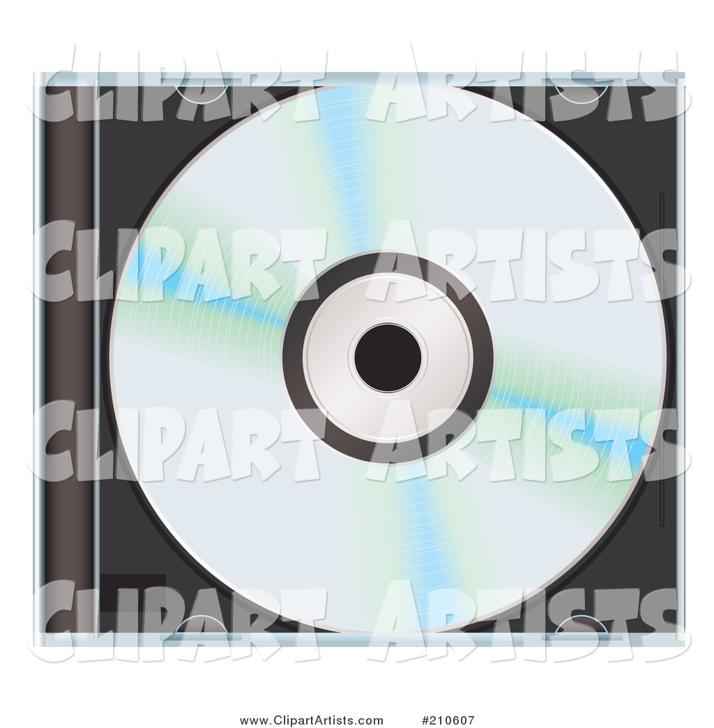 Shiny CD in a Closed Hard Case